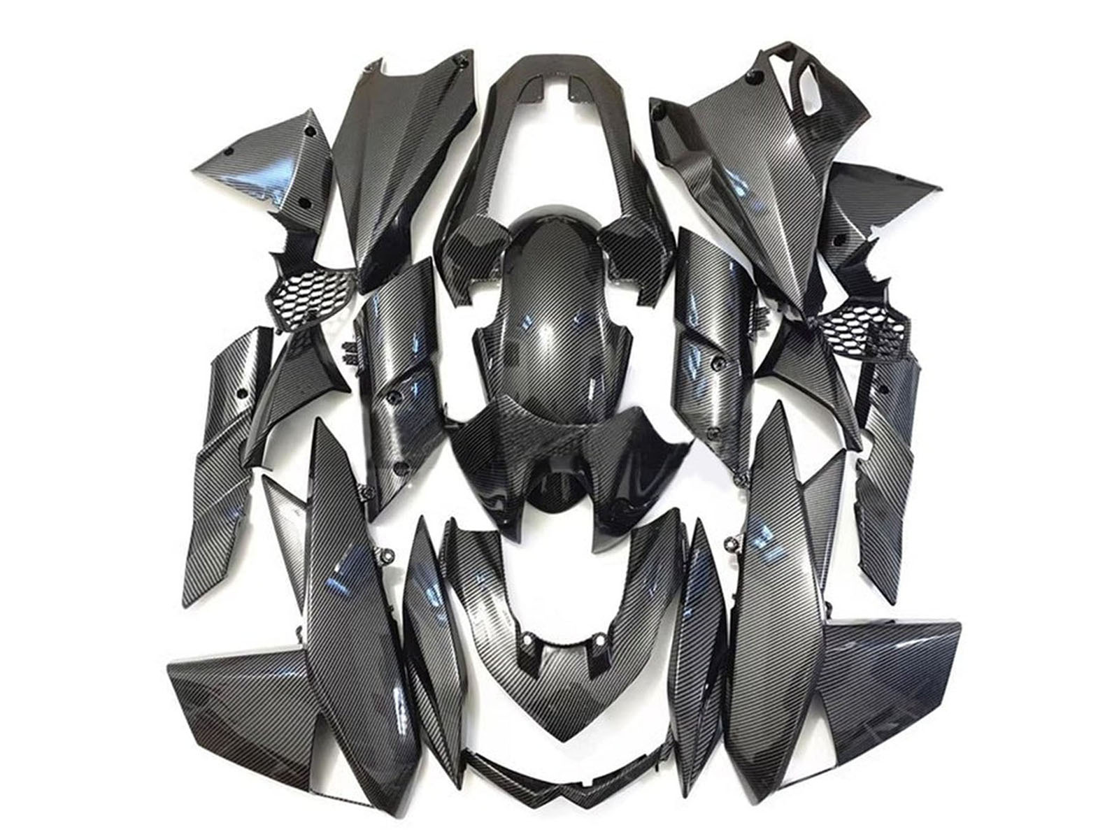 2010-2013 Faux Carbon Fiber Kawasaki Z1000 Fairing Kit
