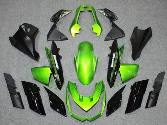 2010-2013 Green Black Kawasaki Z1000 Fairing Kit