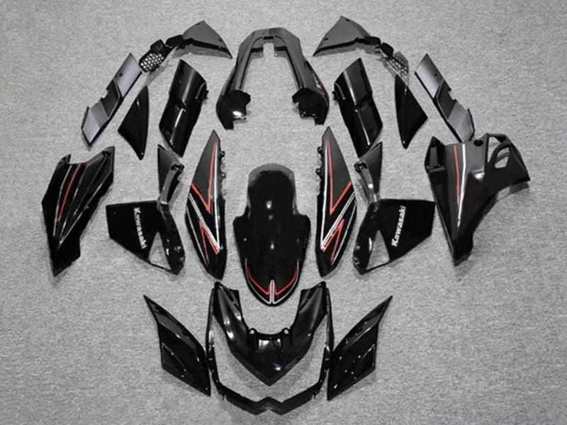 Purchase 2010-2013 Glossy Black Red Stripe Kawasaki Z1000 Motorcycle Fairings UK