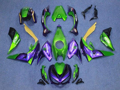 2014-2019 Kawasaki Z1000 Purple Green Fairing Kit