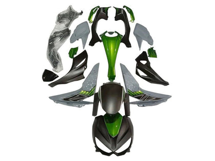 2014-2019 Kawasaki Z1000 Matte Black Gray Green Fairing Kit