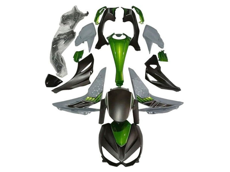 Purchase 2014-2019 Green Grey Matte Black Kawasaki Z1000 Motorcycle Fairings UK
