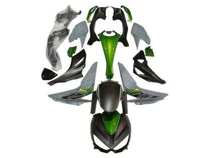 2014-2019 Kawasaki Z1000 Matte Black Gray Green Fairing Kit