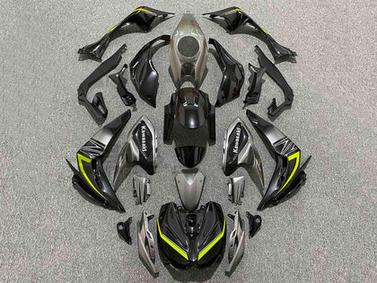 2014-2019 Kawasaki Z1000 Black Gray Yellow Fairing Kit