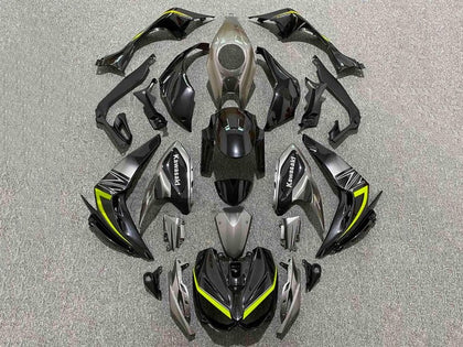 2014-2019 Kawasaki Z1000 Black Gray Yellow Fairing Kit