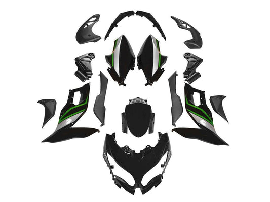 2015-2021 Black Green Kawasaki Versys 650 Fairing Kit