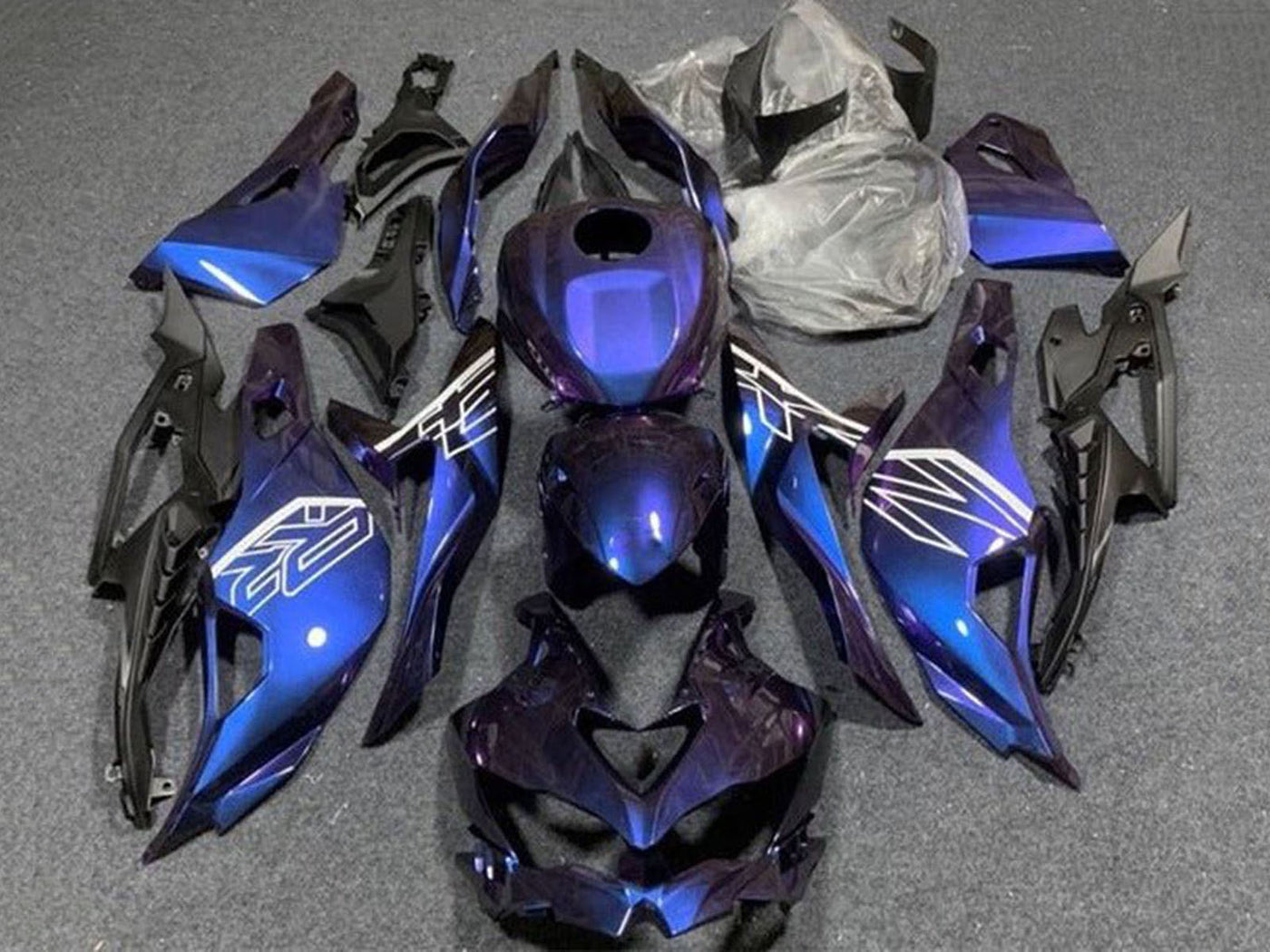 2019-2025 Purple Blue Gradient Kawasaki ZX25R Zx 25R Fairing Kit