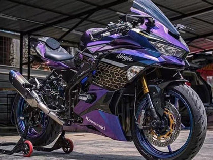 2019-2025 Kawasaki ZX25R / 25R Purple Blue Gold Gradient Zx Fairing Kit