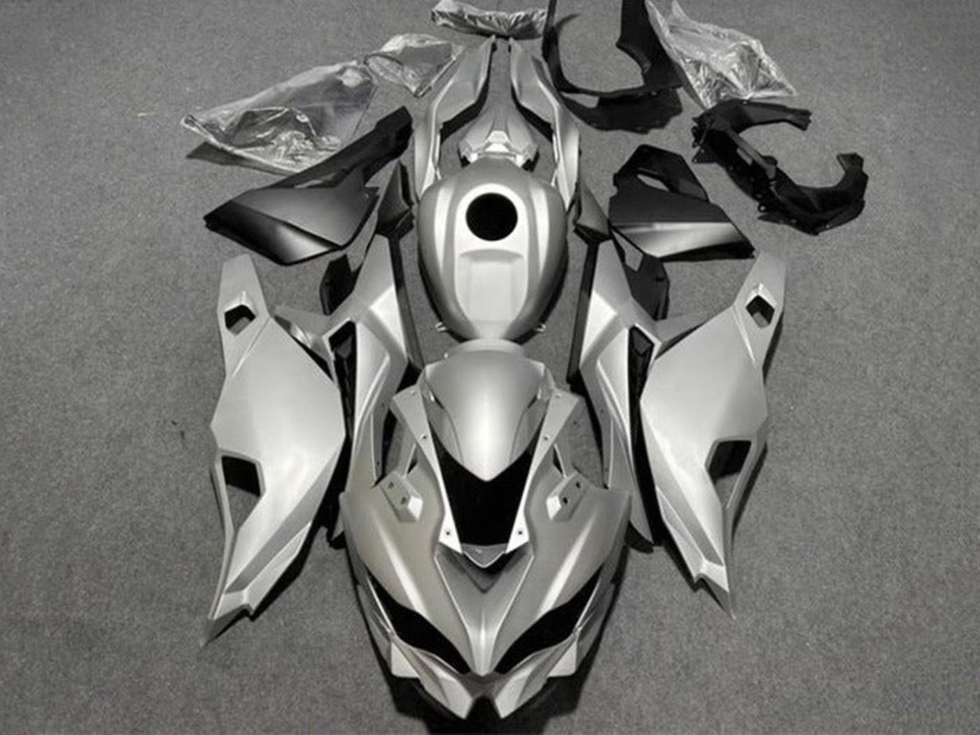 2019-2025 Glossy Silver Kawasaki ZX25R Zx 25R Fairing Kit