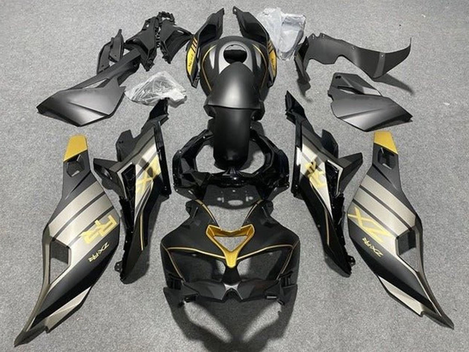 2019-2025 Matte Black Grey Gold Glossy Black Kawasaki ZX25R Zx 25R Fairing Kit