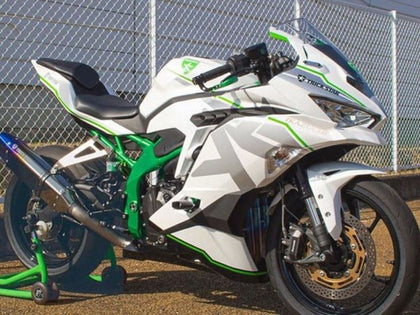 2019-2025 Kawasaki ZX25R / 25R White Silver Green Zx Fairing Kit