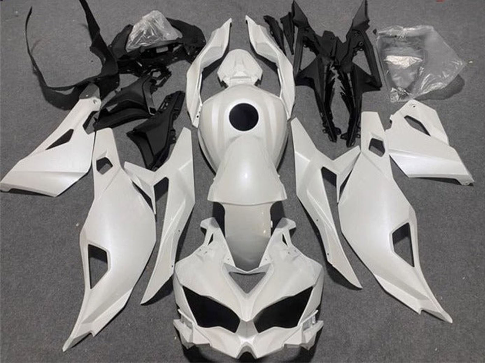 2019-2025 Pearl White Kawasaki ZX25R Zx 25R Fairing Kit