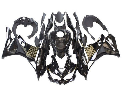 2019-2025 Kawasaki ZX25R / 25R Black White Gold Zx Fairing Kit