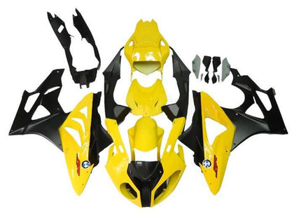 2009-2014 BMW S1000RR Yellow Matte Black Fairing Kit