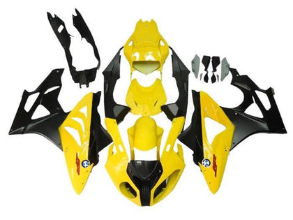 2009-2014 BMW S1000RR Yellow Matte Black Fairing Kit
