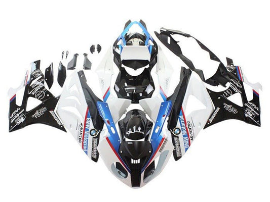 2009-2014 White Blue Red Motorad BMW S1000RR Fairing Kit