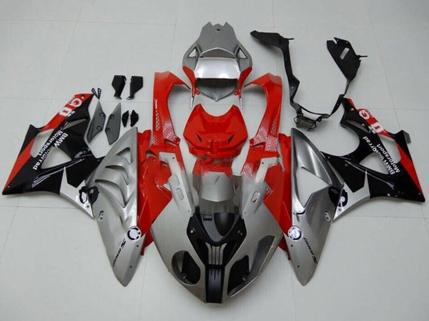 2009-2014 Silver Red Black BMW S1000RR Fairing Kit