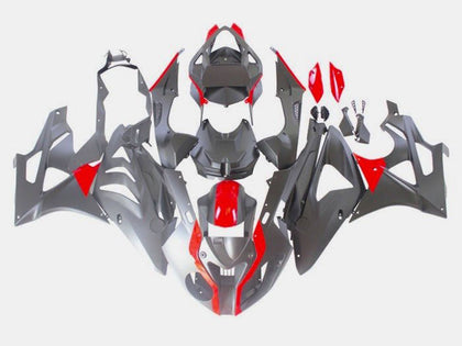2009-2014 BMW S1000RR Matte Black Glossy Red Fairing Kit