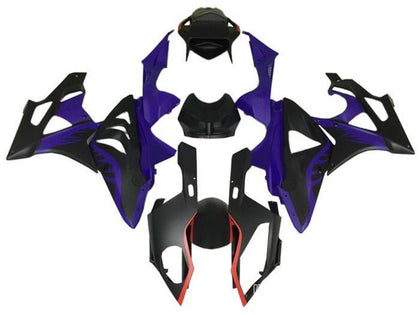 2009-2014 BMW S1000RR Matte Black Blue Red Fairing Kit