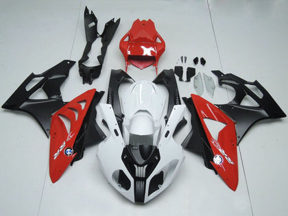 2009-2014 BMW S1000RR White Red Matte Black Fairing Kit