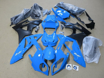 2009-2014 BMW S1000RR Blue Matte Black White Fairing Kit