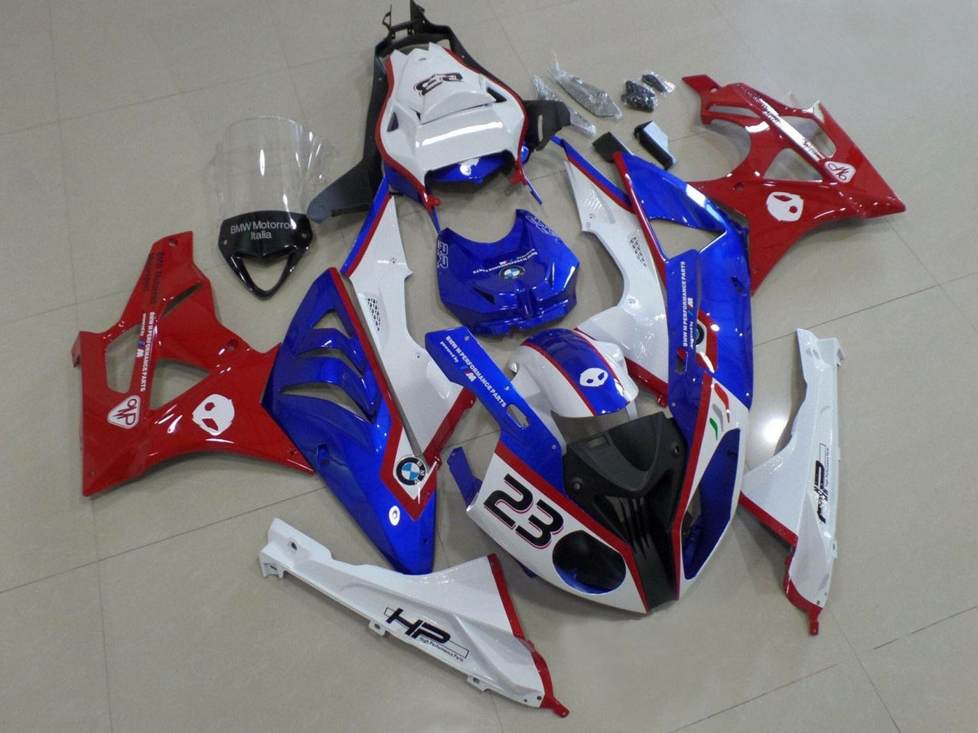 2009-2014 Blue White Red BMW S1000RR Fairing Kit
