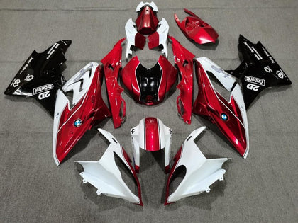 2009-2014 BMW S1000RR Candy Red White Black Fairing Kit