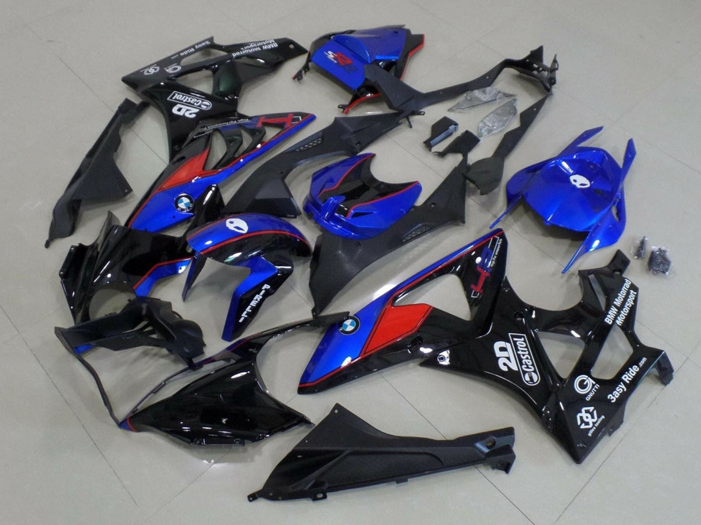 2015-2016 Black Blue Red BMW S1000RR Fairing Kit