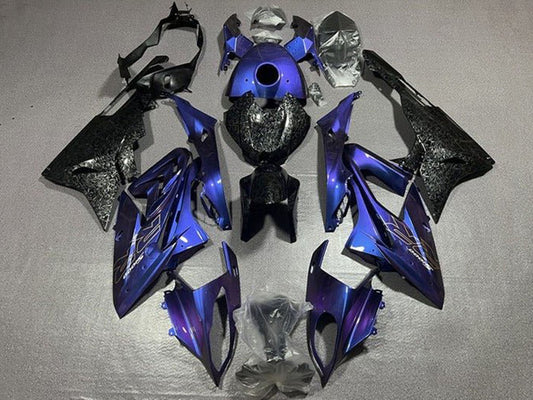 2015-2016 Purple Faux Forged Carbon Fiber BMW S1000RR Fairing Kit