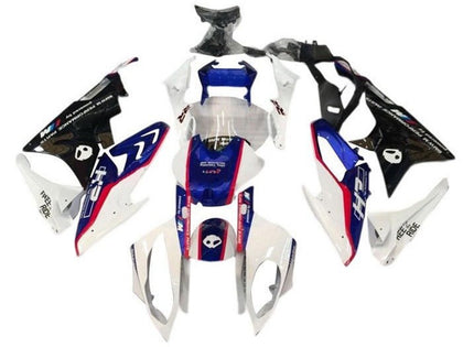 2015-2016 BMW S1000RR White Blue Red Alien Fairing Kit