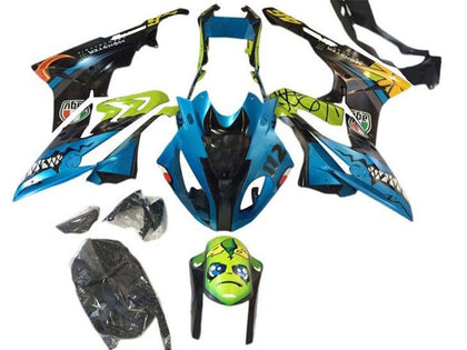 2015-2016 BMW S1000RR Blue Black Yellow Shark Fairing Kit