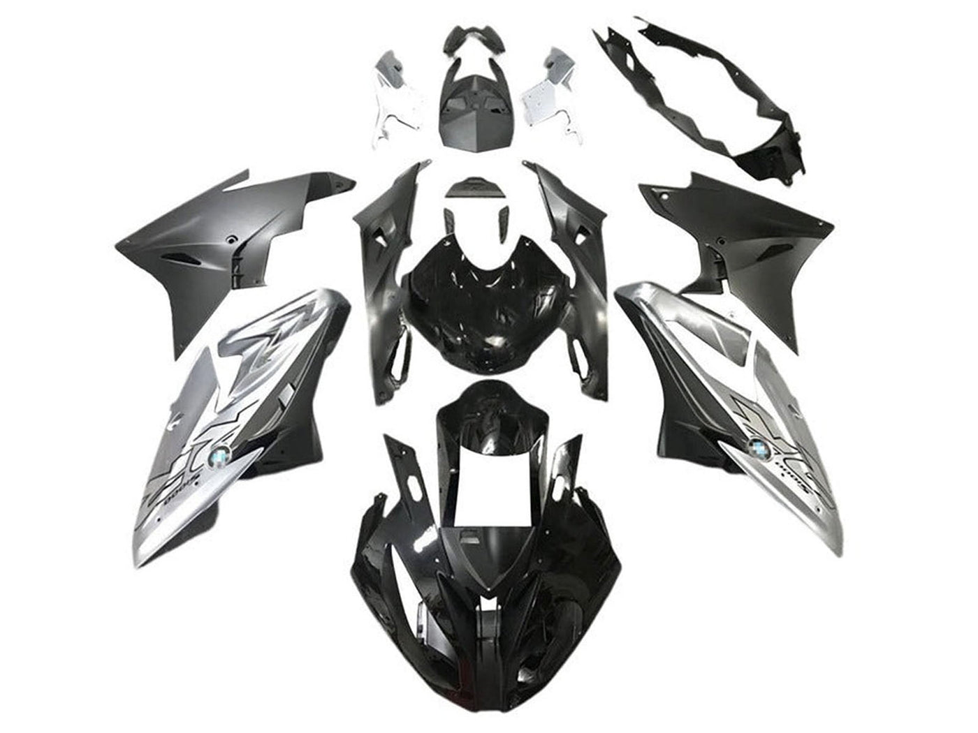 2015-2016 Black Silver Matte Black BMW S1000RR Fairing Kit