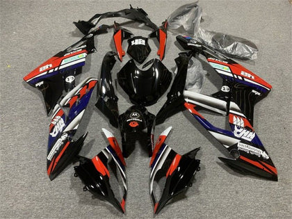 2015-2016 BMW S1000RR Black White Red Stripe Fairing Kit
