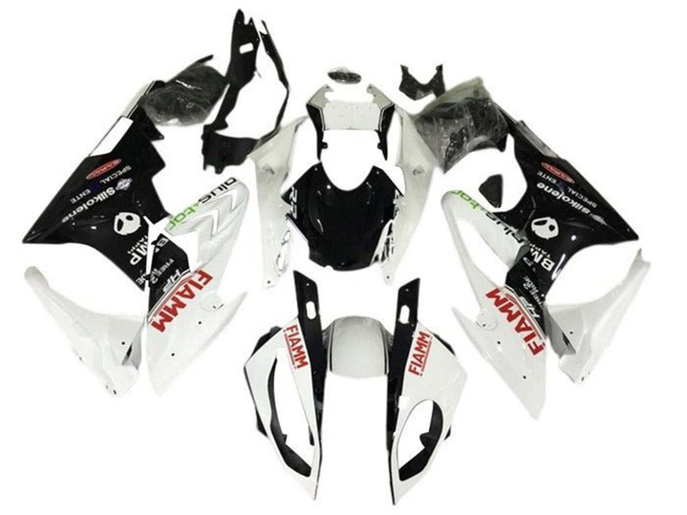 2015-2016 White Black Red Fiamm BMW S1000RR Fairing Kit