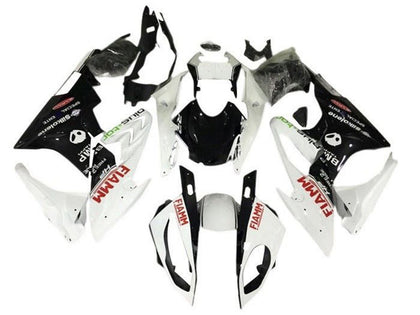 2015-2016 BMW S1000RR White Black Red Fiamm Fairing Kit