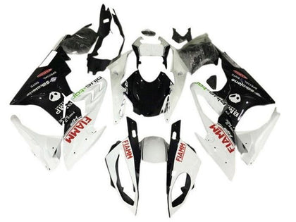 2015-2016 BMW S1000RR White Black Red Fiamm Fairing Kit