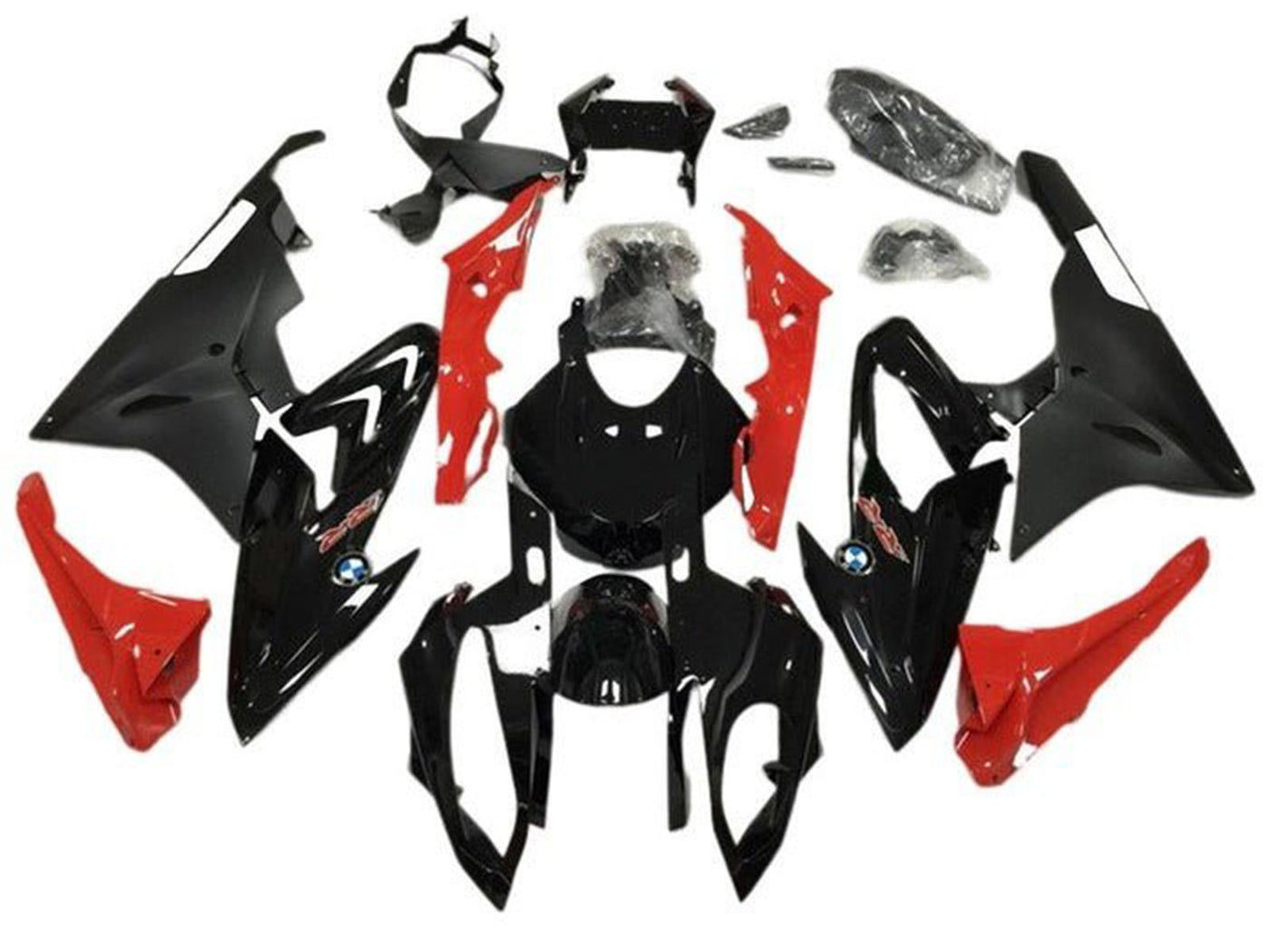 2015-2016 Black Red Matte Black BMW S1000RR Fairing Kit