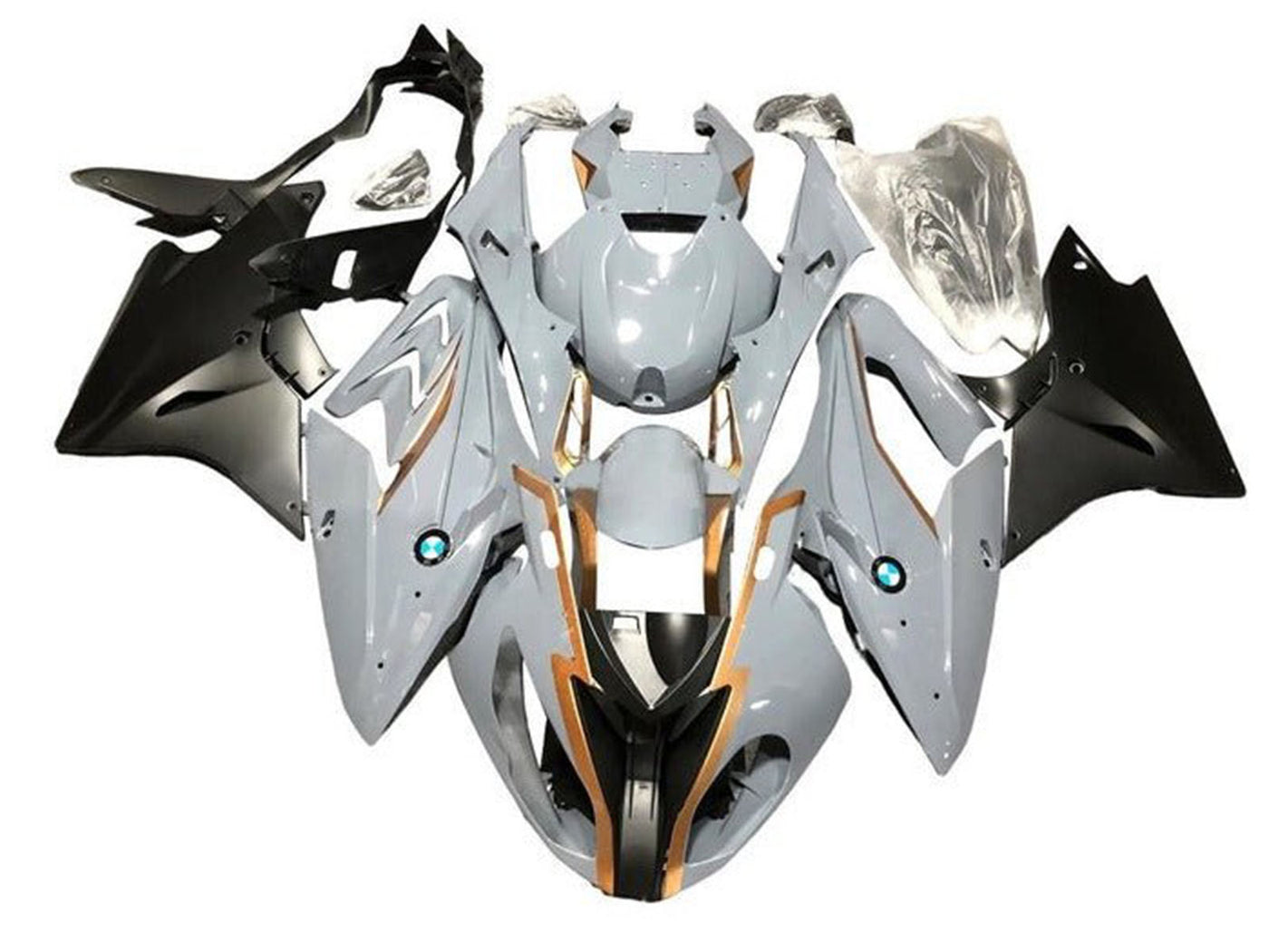 2015-2016 Grey Gold Matte Black BMW S1000RR Fairing Kit