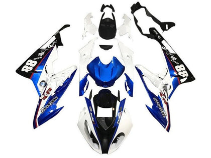 2017-2018 BMW S1000RR White Blue Tecmas Fairing Kit