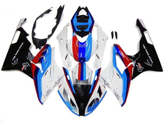 2017-2018 White Red Blue Stripe BMW S1000RR Fairing Kit