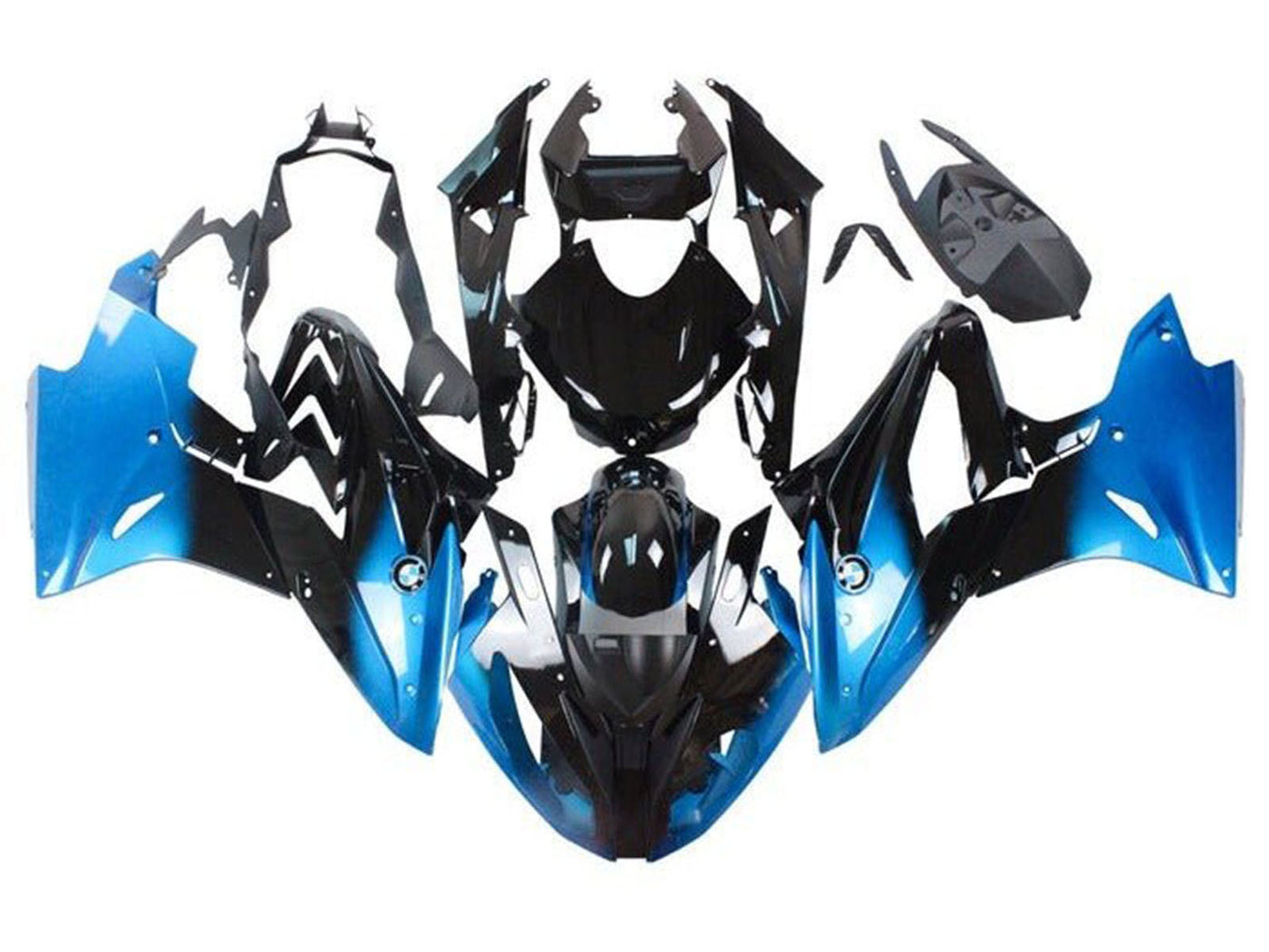 2017-2018 Blue Black Fade BMW S1000RR Fairing Kit