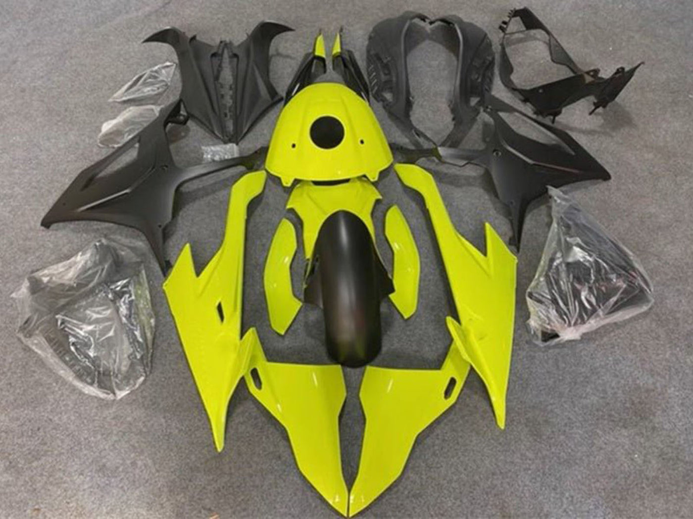 2019-2022 Neon Yellow Matte Black BMW S1000RR Fairing Kit