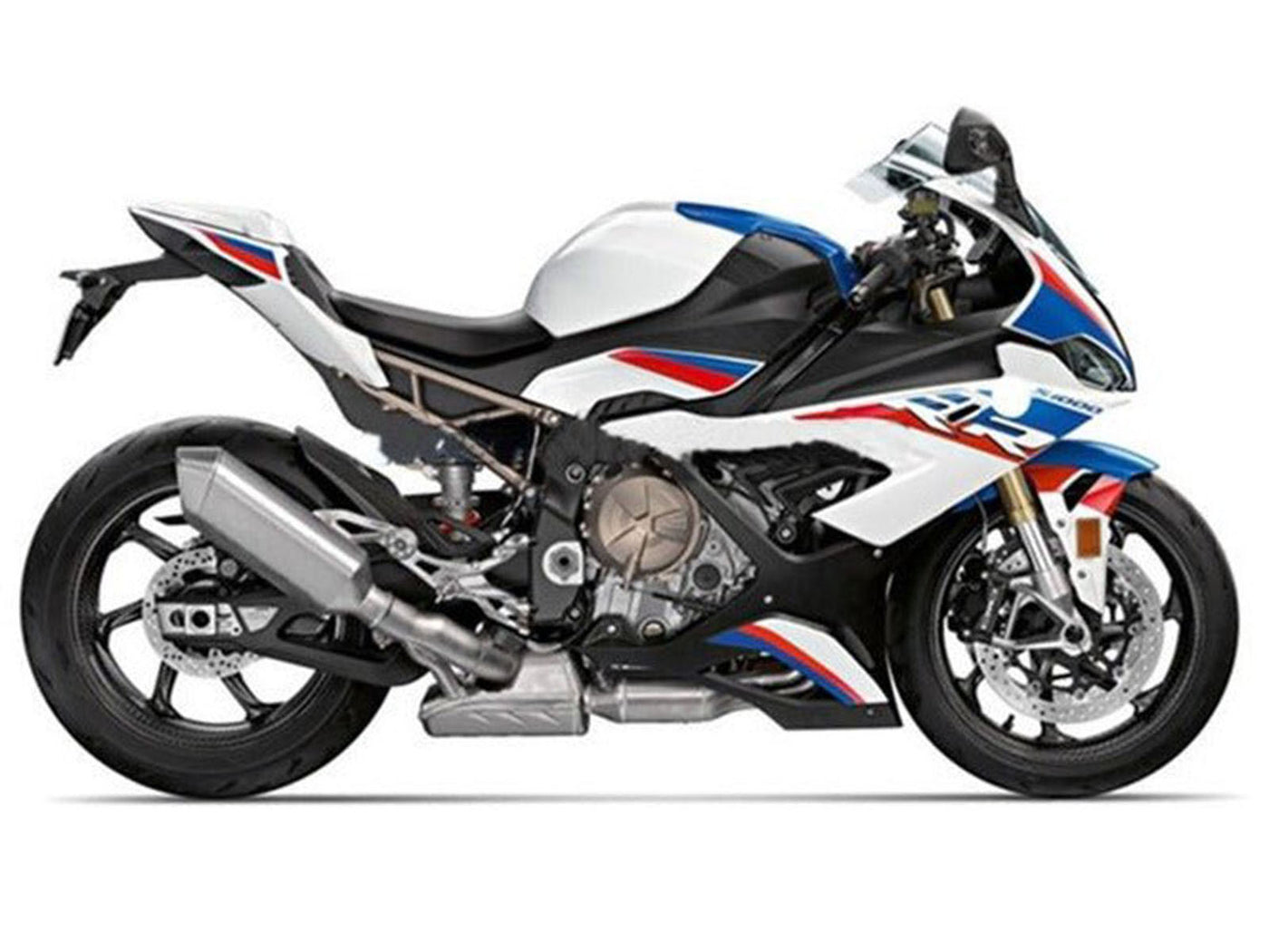 2019-2022 White Blue Red Stripe BMW S1000RR Fairing Kit