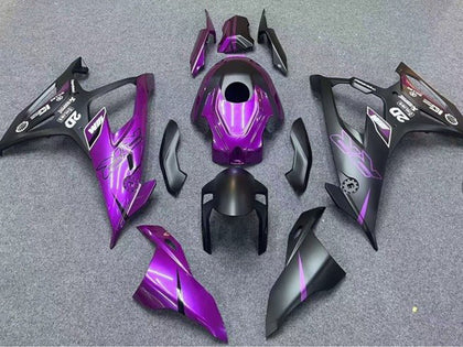 2019-2022 BMW S1000RR Matte Black Purple Fairing Kit