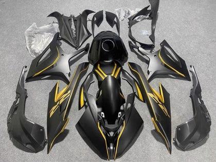 2019-2022 BMW S1000RR Matte Black Gold Fairing Kit