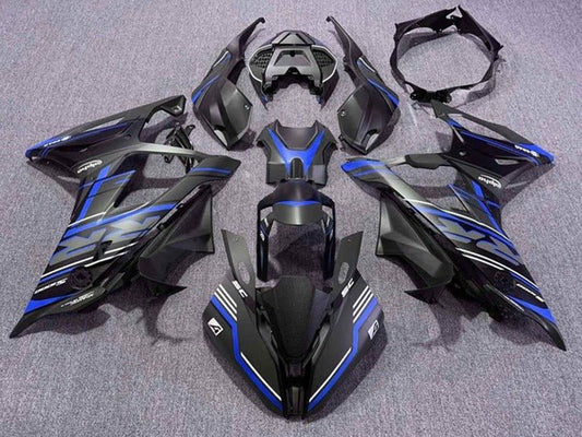 2019-2022 Matte Black Blue White Stripe BMW S1000RR Fairing Kit