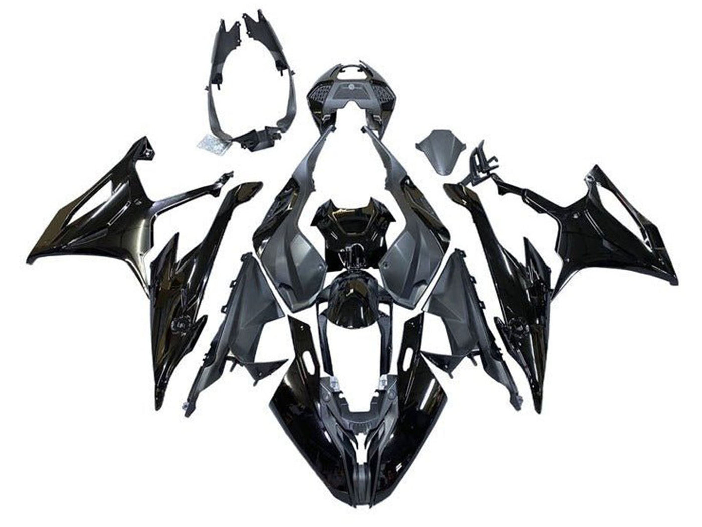 2019-2022 Glossy Black Matte Black BMW S1000RR Fairing Kit