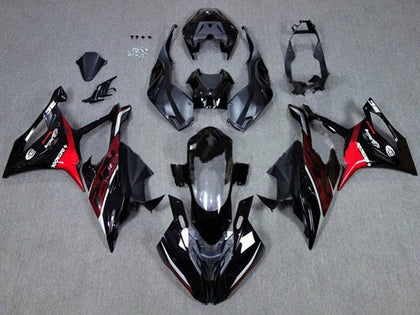 2019-2022 BMW S1000RR Black Dark Red Red Fairing Kit