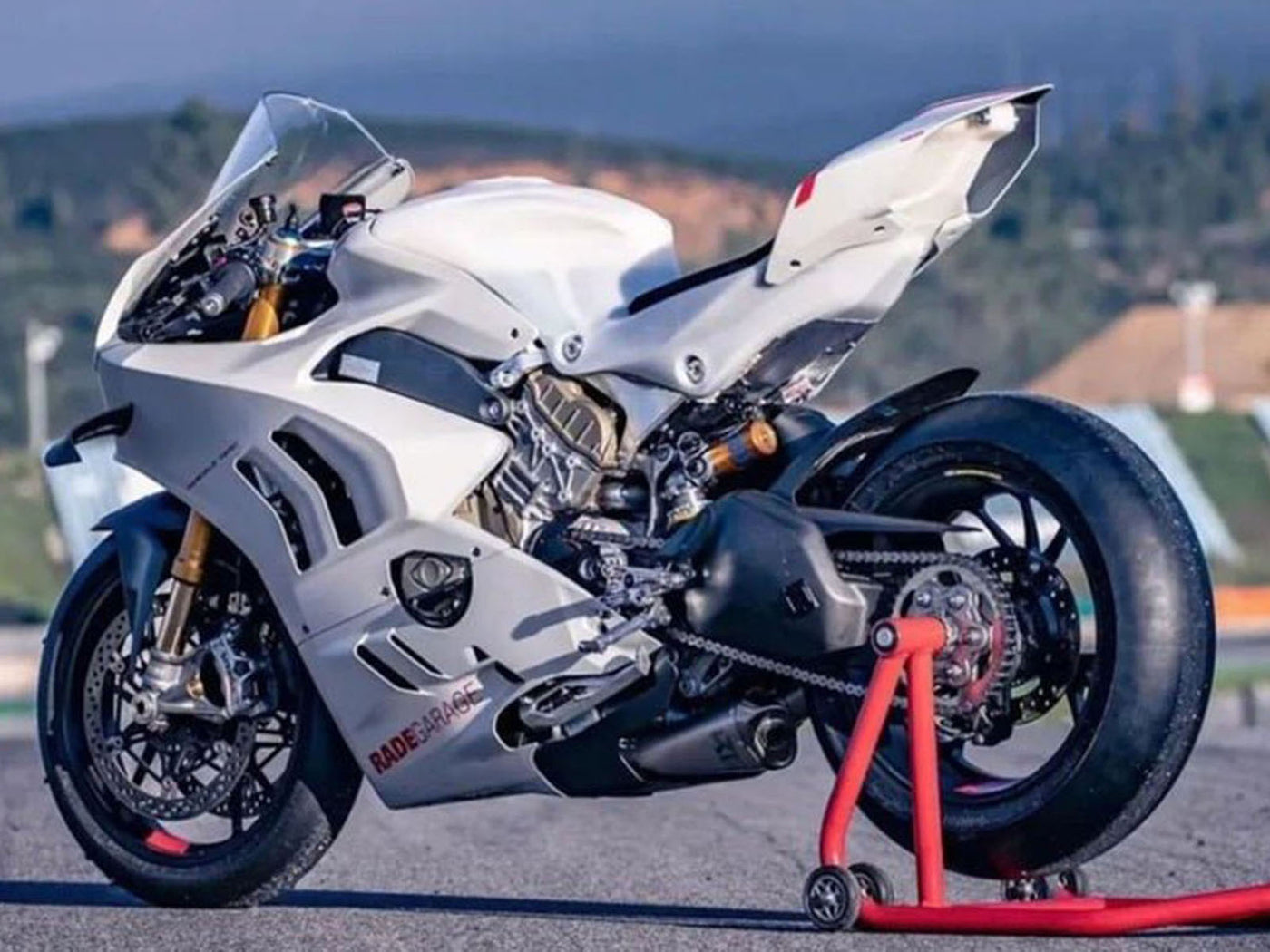 2022-2024 White Ducati Panigale V4 V4S Fairing Kit