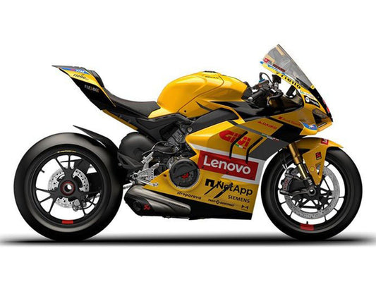 2022-2024 Yellow Red Lenovo Ducati Panigale V4 V4S Fairing Kit